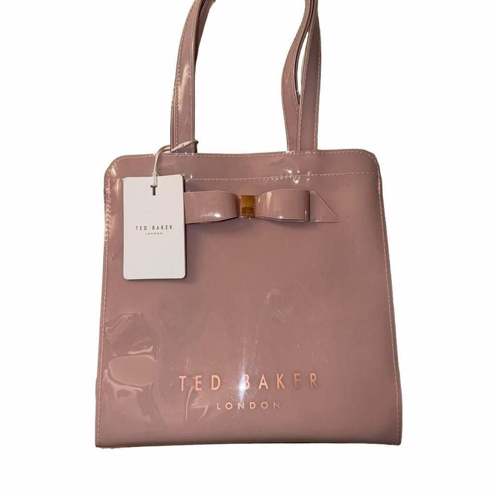 Ted Baker Arycon Bow Detail Small Icon Bag Light Pink PVC Tote